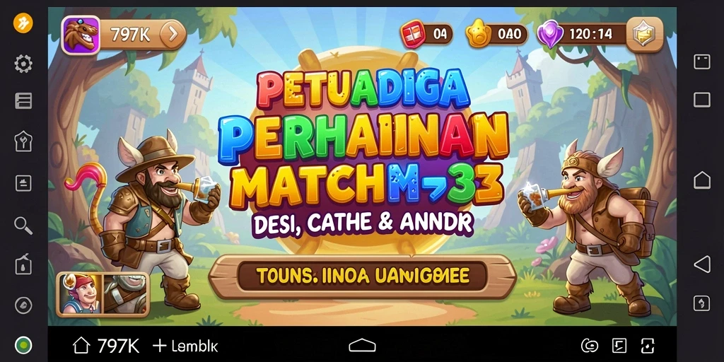 Tampilan menarik dari gameplay 797K yang seru dan penuh warna.