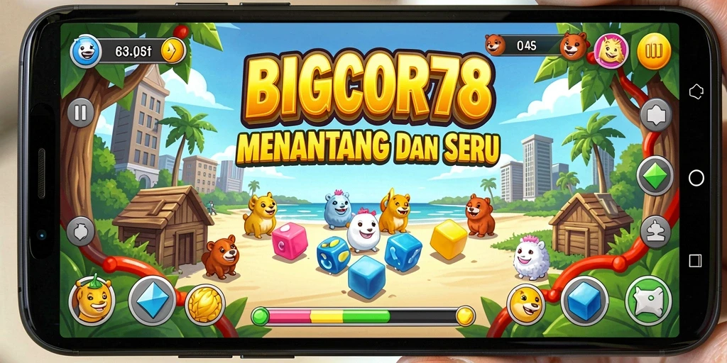 Tampilan gameplay menegangkan dan interaktif dari BIGCOR78.