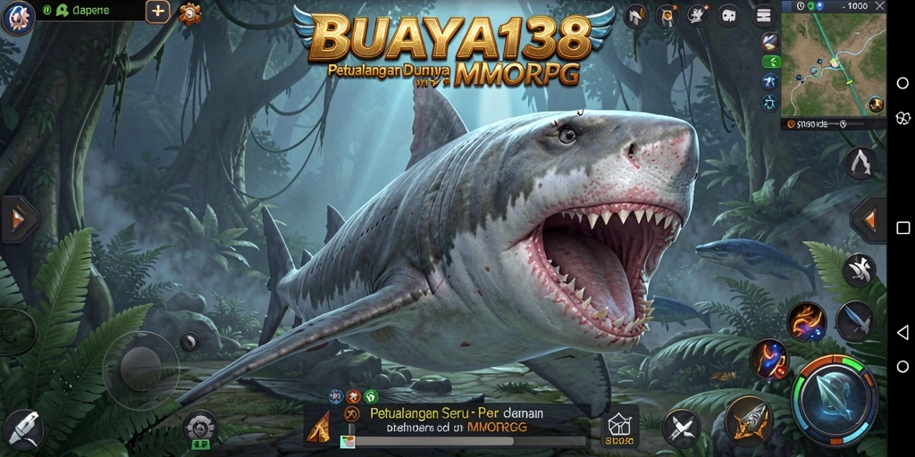 Tampilan gameplay epik dalam BUAYA138 saat menjelajahi dunia MMORPG.