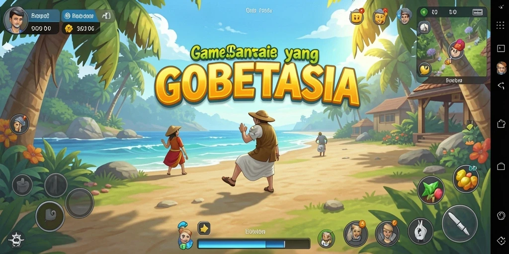 Screenshot gameplay GOBETASIA dengan tampilan yang cerah dan interaktif.