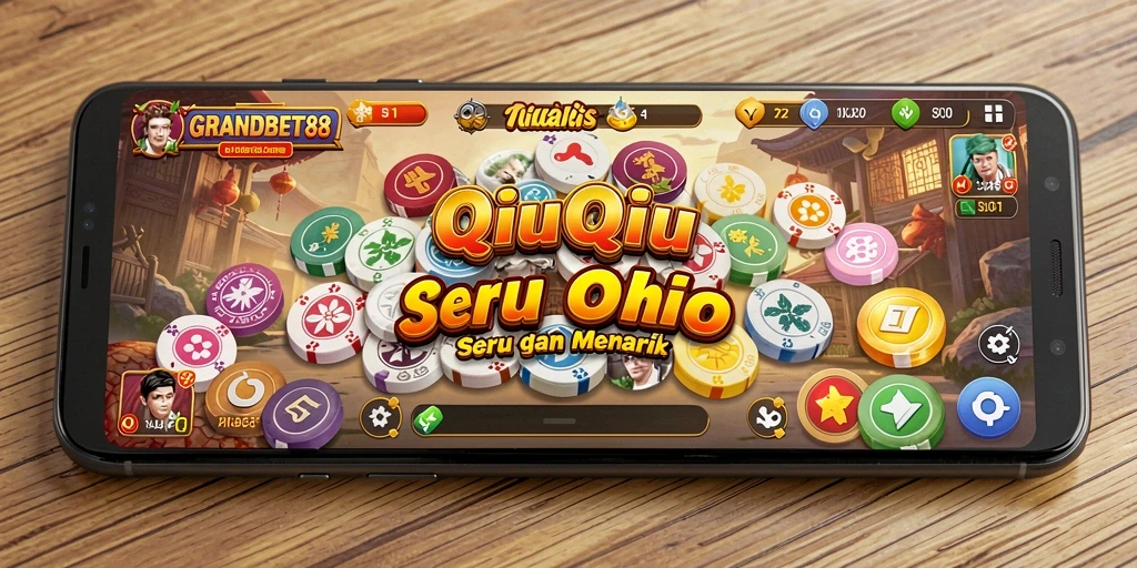 Tampilan gameplay seru QiuQiu di GRANDBET88.