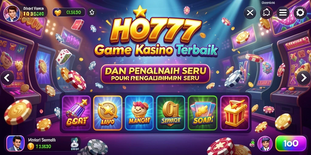 Tampilan gameplay HO777 dengan pengalaman Kasino yang nyata.