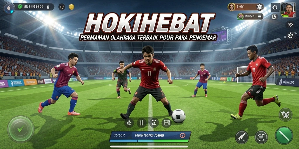Tampilan gameplay HOKIHEBAT yang memukau dan dinamis di lapangan.