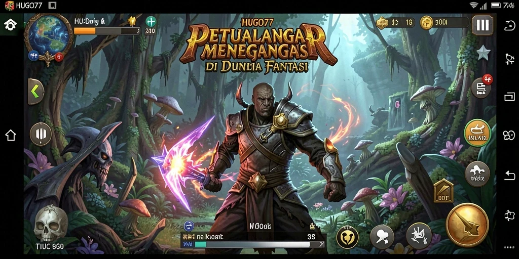 Tampilan gameplay HUGO77 yang menakjubkan dan mendebarkan.