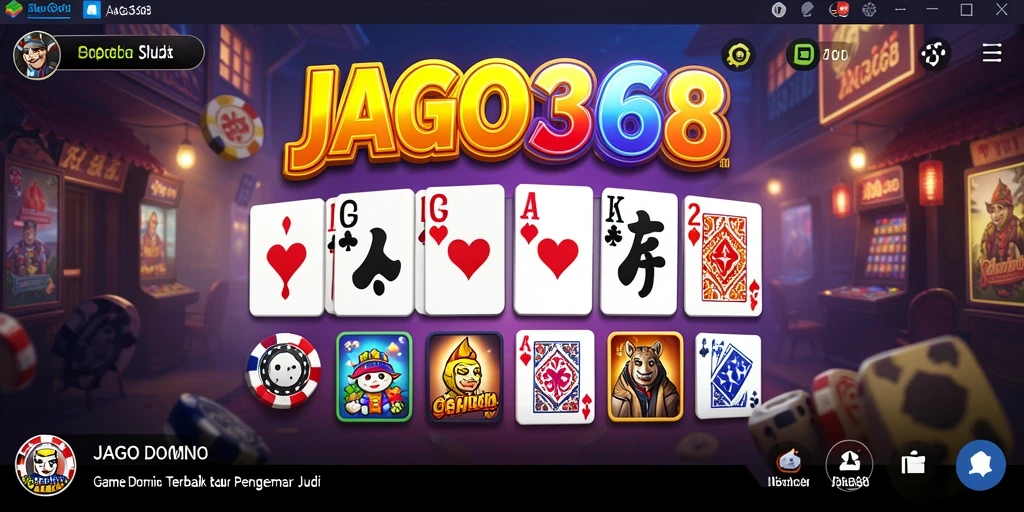 Tampilan gameplay seru dalam JAGO368 dengan berbagai mode permainan Domino.