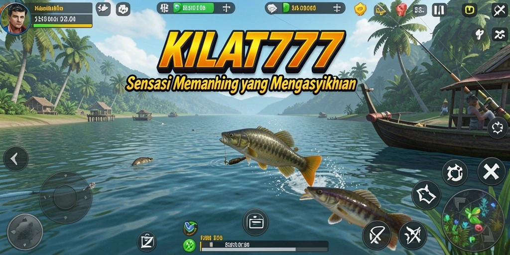 Gameplay KILAT777 menampilkan keseruan memancing di berbagai lokasi indah.