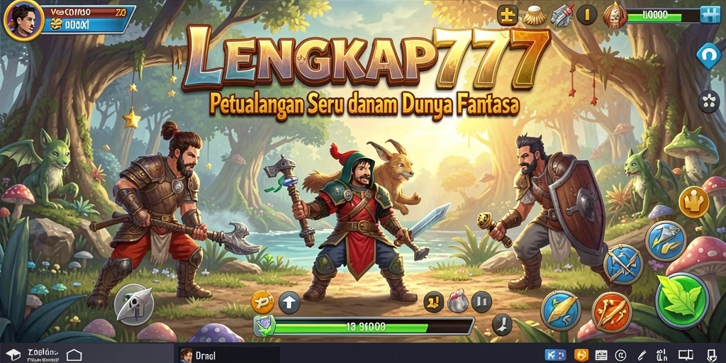 Tampilan gameplay LENGKAP777 yang menakjubkan dan penuh aksi.