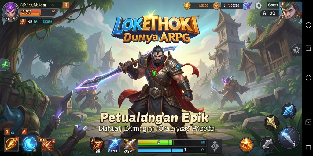 Screenshot gameplay LOKETHOKI dengan aksi seru di dunia fantasi.