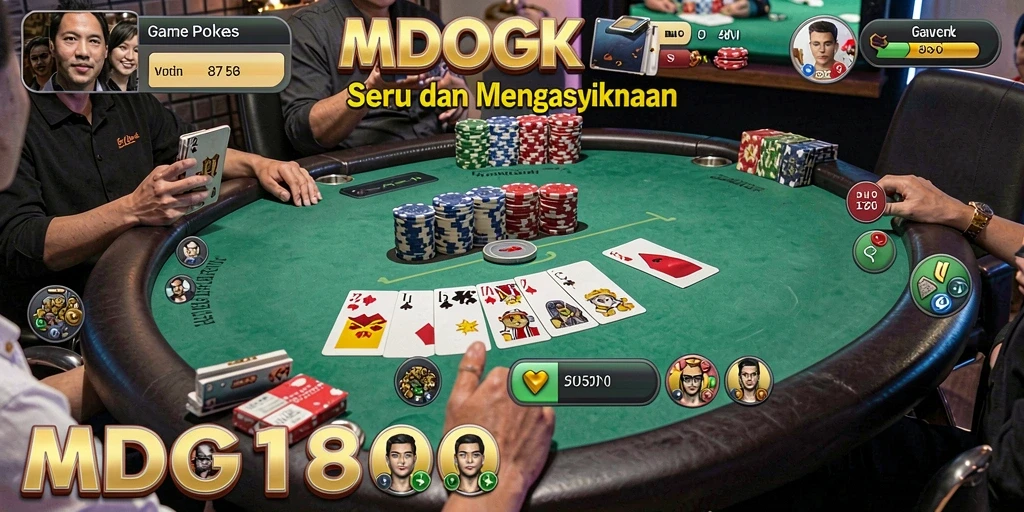 Gameplay menarik MDG188 yang menampilkan poker online.