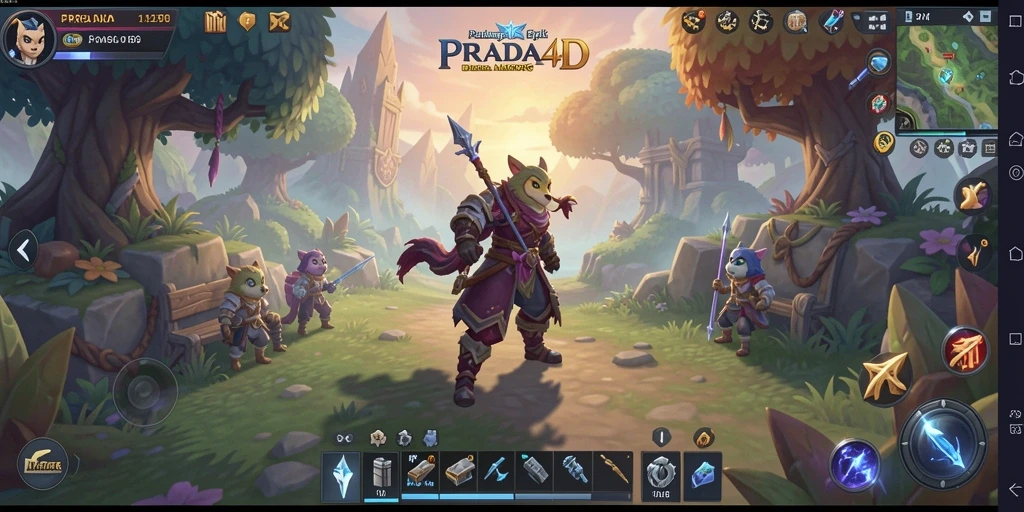 Gameplay seru di PRADA4D dengan pertarungan epik dan petualangan menarik.
