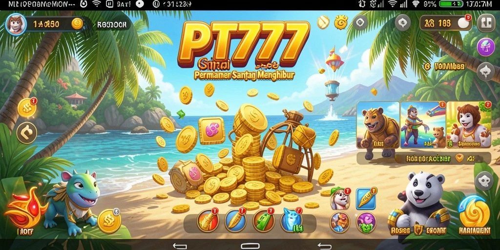 Tampilan gameplay PT777 yang menyenangkan dan penuh warna.