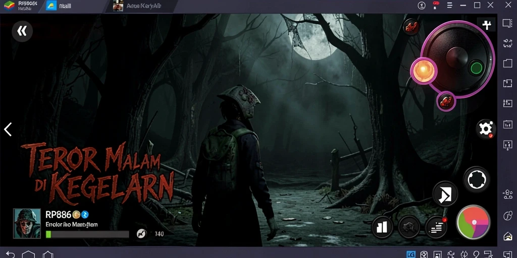 Menampilkan momen mencekam dari gameplay RP886 yang penuh ketegangan.