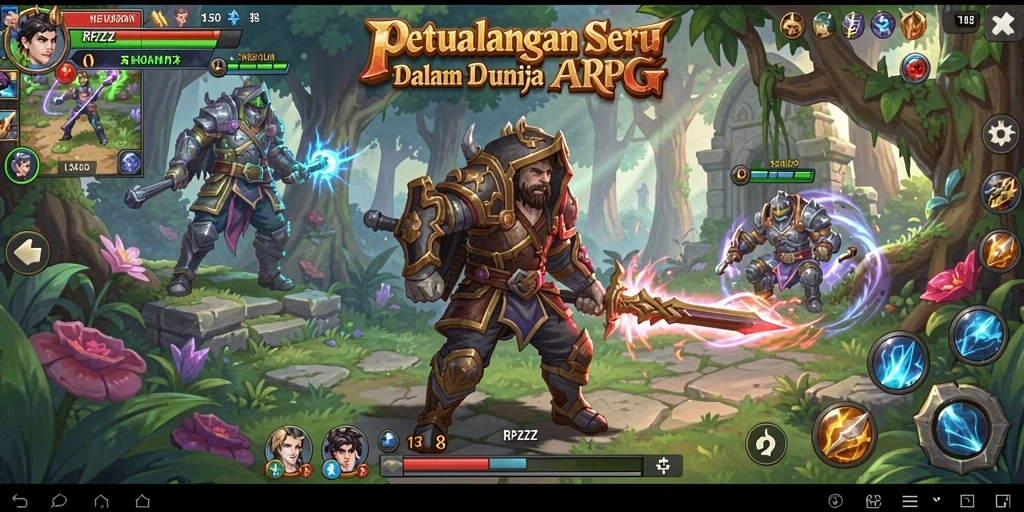 Tampilan gameplay ARPG yang mendebarkan dan penuh aksi.