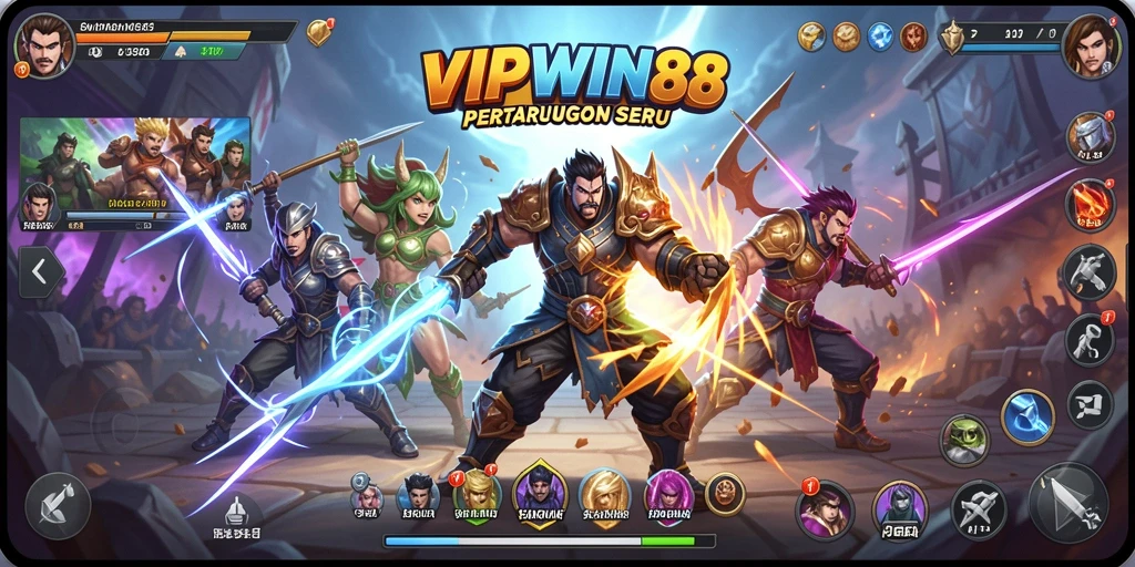 Screenshot gameplay menarik dari VIPWIN88 dengan aksi pertarungan seru.